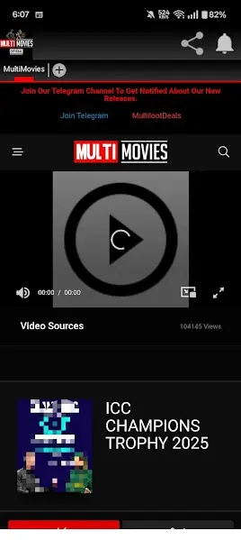 Screenshot of Multimovies App Entertainment Platform
