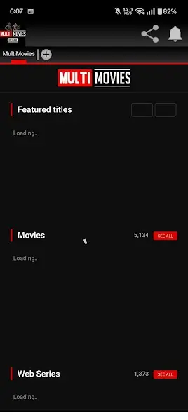 Screenshot of Multimovies App For Android Devices